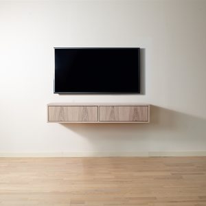 Klim Furniture | Væghængt TV - bord | Eg hvidolie