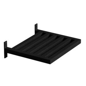 VENTURE DESIGN Caen væghængt sidebord, rektangulær - sort jern (35x40)