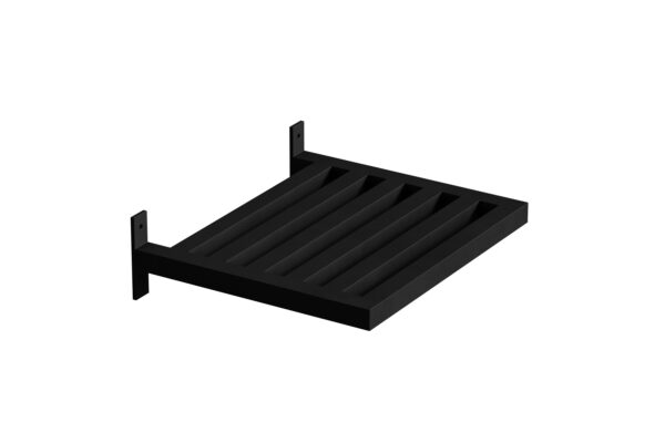 VENTURE DESIGN Caen væghængt sidebord, rektangulær - sort jern (35x40)