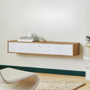 Mistral AV TV Møbel | Oileret eg m. hvid front