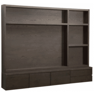 LACHANCE Væghængt tvbord i egetræsfinér og MDF H176 x 220 cm - Brun