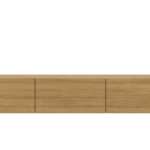 KOCOT KIDS Dallas væghængt TV-skab, m. 3 låger - Hikora massiv bøg og MDF (160x35)