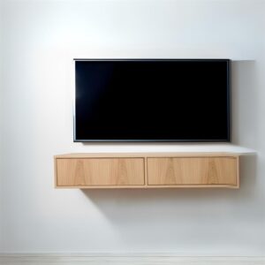 Klim Furniture - Væghængt TV - bord - Eg klar olie | Møbelsalg.dk