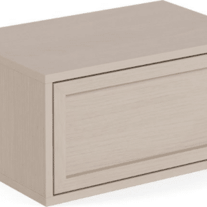 Natbord Signature Nordby / sengebord væghængt grå MDF B46 x D30 x H23 cm push-to-open skuffe